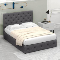 Latitude Run® Tufted Upholstered Low Profile Platform Bed