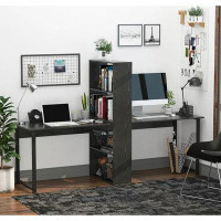 Latitude Run® Extra Long 2-Person Computer Desk