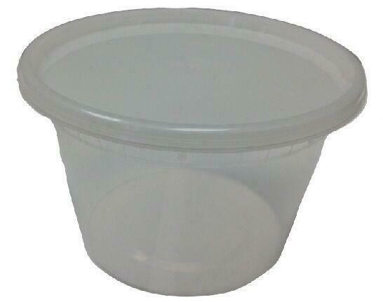 Clear 8 oz. 4.55 x 1.8'' Microwaveable Soup Container with Lid in Other Business & Industrial in City of Toronto
