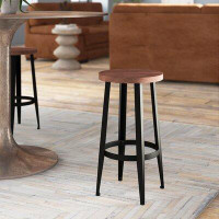 Williston Forge Watkins Solid Wood Short Counter Stool