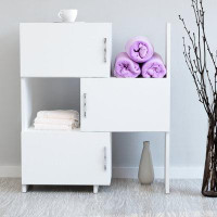 Hokku Designs Novelty White Shelf Storage Cabinet