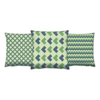 Ivy Bronx 3 Pcs Colourful Indoor/Outdoor Accent Pillow Set