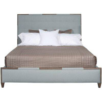 Vanguard Furniture Chatfield King Solid Wood Tufted Upholstered Low Profile Standard Bed