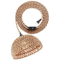 Bayou Breeze 1 - Light Dome Pendant with Rope Accents