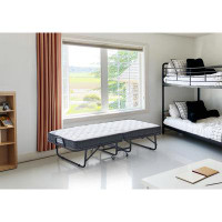 Alwyn Home Folding Bed with Memory Foam Mattress - 75 x 38 Twin Size Bed Frame - Portable and Foldable - Strong Back Sup