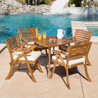 Wildon Home® Hamlig Square 4 - Person 31.5" Long Dining Set with Cushions
