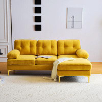 Latitude Run® Jitu 83'' Velvet Sofa