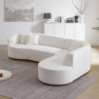 Audiohome Convertible Modular Sectional Sofa With Right Chaises L-Shaped Corner Comfy Upholstered Couch Living Room Furn