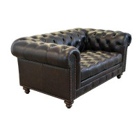 Canora Grey Stavri 74" Rolled Arm Chesterfield Sofa