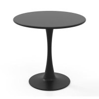 George Oliver George Oliver 31.5" Round Dining Table With Anti-slip Pp Ring Modern Bistro Table For Dining Room