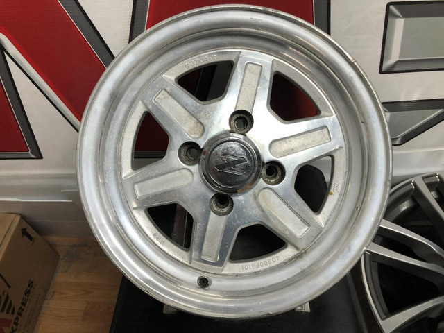 Roues (Jantes, Mags) d'origine Datsun 280ZX, 14 x 6  (Jeu de 4). Usagées ou remises à neuf. in Tires & Rims