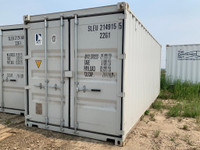NEW STOCK! Just Arrived 20 Foot White/Cream Storage Containers