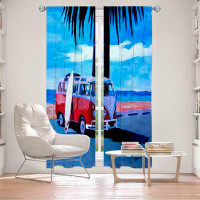 East Urban Home Lined Window Curtains 2-panel Set for Window Size by Markus Bleichner - The Red Bus
