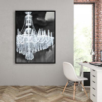 Begin Edition International Inc. Glam chandelier - 36"x48" Framed canvas