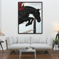 Begin Edition International Inc. Riding competition - 36"x48" Framed canvas