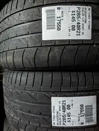 P285/40R21 285/40/21   BRIDGESTONE DUELER H/P  SPORT AS ( all season summer tires ) TAG # 17550
