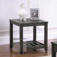 Alma Cliffview 1-shelf Rectangular End Table Grey