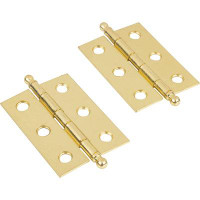 UNIQANTIQ HARDWARE SUPPLY Plated Butt Hinges with Ball Finials
