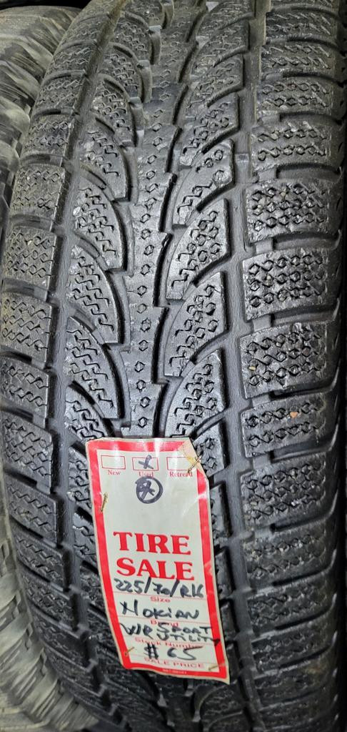 P 225/70/ R16 Nokian WR SUV Winter M/S*  Used WINTER Tires 60% TREAD LEFT  $65 for THE TIRE / 1 TIRE ONLY !! in Tires & Rims in Edmonton Area - Image 4