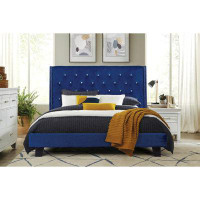 Latitude Run® Upholstered Tufted Platform Bed