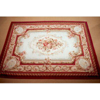 OAKRugs by Chelsea One-of-a-Kind Hand-Knotted Red/Beige/Brown 7'3" x 10' Wool Area Rug