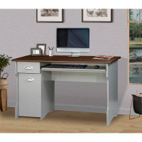 Ebern Designs 47"W Rectangle  Writing Desk With Storage