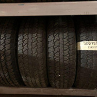 255 75 17 4 Firestone Used A/S Tires With 95% Tread Left