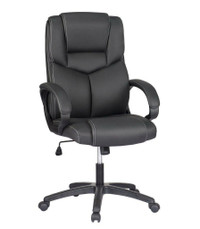 MotionGrey M1 Executive Office Chair, Premium Leather Chair - Black