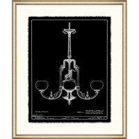 Wendover Art Group Gallier House Chandelier 2 - Picture Frame Print