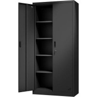 Rubbermaid Metal Storage Cabinet Tall Locking Tool Cainets With Doors And Adjustable Shelves Garage Cabinets And Storage