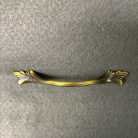 D. Lawless Hardware 3" Leaf Pull Antique Brass