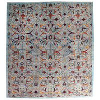 Landry & Arcari Rugs and Carpeting Arabesque One-of-a-Kind 14'1" x 15'9" Area Rug in Blue