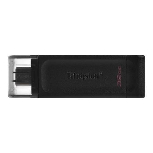 32GB Kingston DataTraveler 70 USB-C (USB 3.2) Flash Drive - Black in Flash Memory & USB Sticks