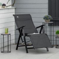 Lounge Chair 27.5" x 25.5" x 43.75" Black