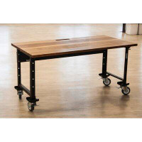 Ebern Designs Augusto Rectangular Solid Wood Conference Table