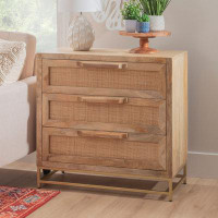 Joss & Main Leanne 3 Drawer 30" W Solid Wood Dresser