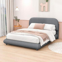 Latitude Run® Upholstered Platform Bed with Thick Fabric