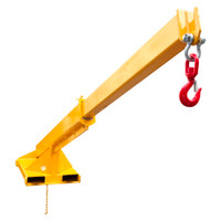 Forklift Mobile Crane Forklift Extension Attachments Crane with Truss Hoist Jib Boom and Hook (4400lbs Capacity) 170055