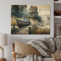 Beachcrest Home Saltaire Charming Boat House II - Print