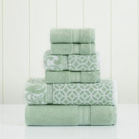 BELLUNION 6 - Piece Cotton Bath Towel Multi-Size Set Guest Room Case Pack