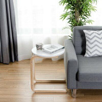Latitude Run® C-Shaped Sofa Side End Table Living Room Laptop Holder Stand Desk W/Storage Bag