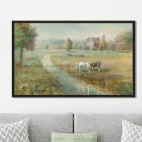 August Grove 'Tranquil Farm' Acrylic Painting Print on Canvas