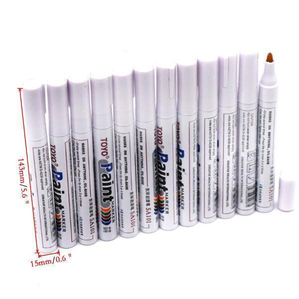 NEW (12) PAINT MARKER PAINT PEN WATERPROOF GN110W in Other Parts & Accessories in Edmonton Area - Image 2