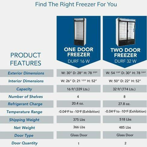 Pro-Kold Double Door 54 Wide Display Freezer- Made In Korea in Other Business & Industrial - Image 3