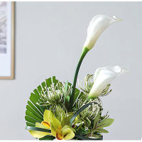 Primrue Artificial Lotus Flower Set For Home Decor - Perfect For Living Room, Dining Table, And Model Room Embellishment