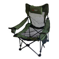 ORE Furniture Portable Mesh Folding Camping Chair with Cushion