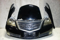 JDM Acura RL KB2 Front Conversion Bumper Fog Light Headlights Fenders Hood Nose Cut Front Clip Honda Legend 2009-2012