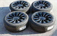 19 inch Tesla Model Y Winter Tire Rim $2350 19 inch Rim Continental Tire TPMS Sensors 3697 Uber turbine rim