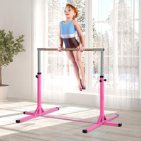 Gymnastics horizontal bar 77.5"x47.75"x59'' Pink