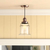 Laurel Foundry Modern Farmhouse Galaviz 1-Light Single Bell Pendant